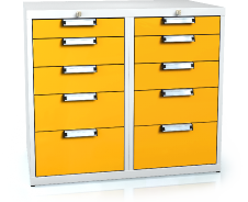 Unterbaublöcke UNI für Werkbänke 840 x 963 x 600 - 10x Schubladen